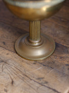 Vintage Brass Pedestal Flower Bowl