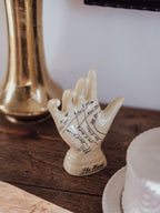 Palm Reader’s Vintage Hand Figurine - Life-Size Reference Guide Ornament