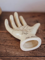 Palm Reader’s Vintage Hand Figurine - Life-Size Reference Guide Ornament