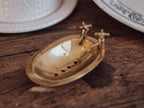 Vintage Brass Bath Soap Dish Holder