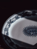 Antique Wedgwood & Co. “Indian Star” Indigo Blue Transferware Platter (40cm)