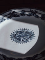 Antique Wedgwood & Co. “Indian Star” Indigo Blue Transferware Platter (40cm)