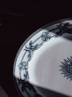 Antique Wedgwood & Co. “Indian Star” Indigo Blue Transferware Platter (40cm)