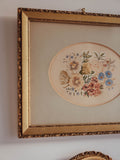 Antique Floral Watercolour in Ornate Gilded Frame