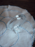 Vintage Mikasa Crystal Picture Frame with William Morris Wallpaper