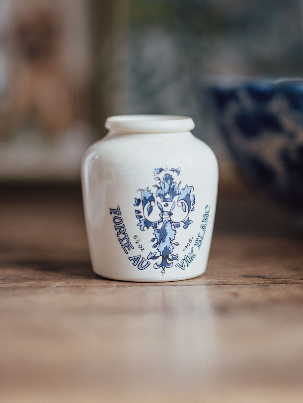 Petite Vintage Mustard Jar