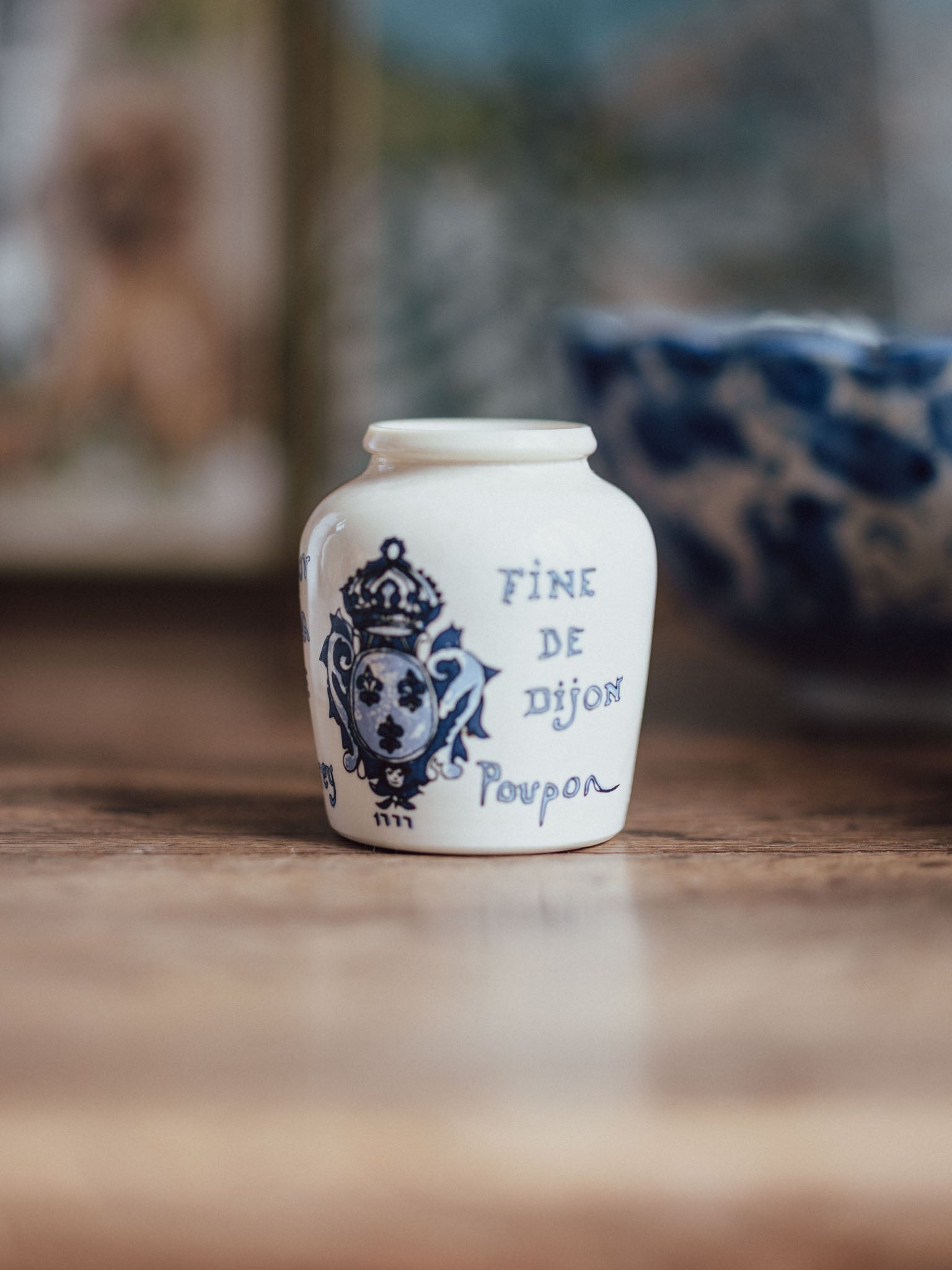 Petite Vintage Mustard Jar