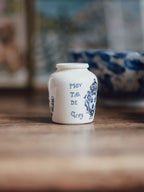 Petite Vintage Mustard Jar