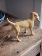 Vintage Ceramic Hunting Dog Figurine with Bird