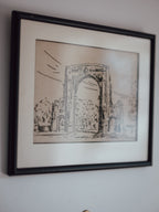 Bridge of Remembrance, Christchurch - Framed Needlwork on Linen