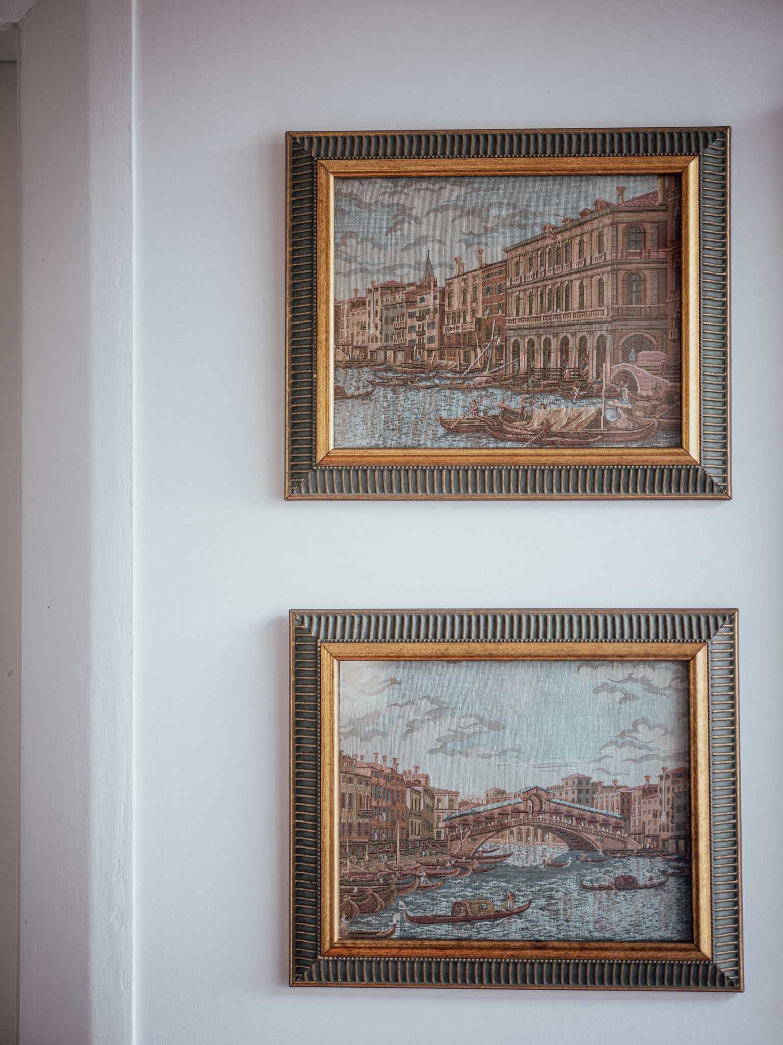 Rialto Venezia - Jacquard Woven Tapestry Pair (Framed)