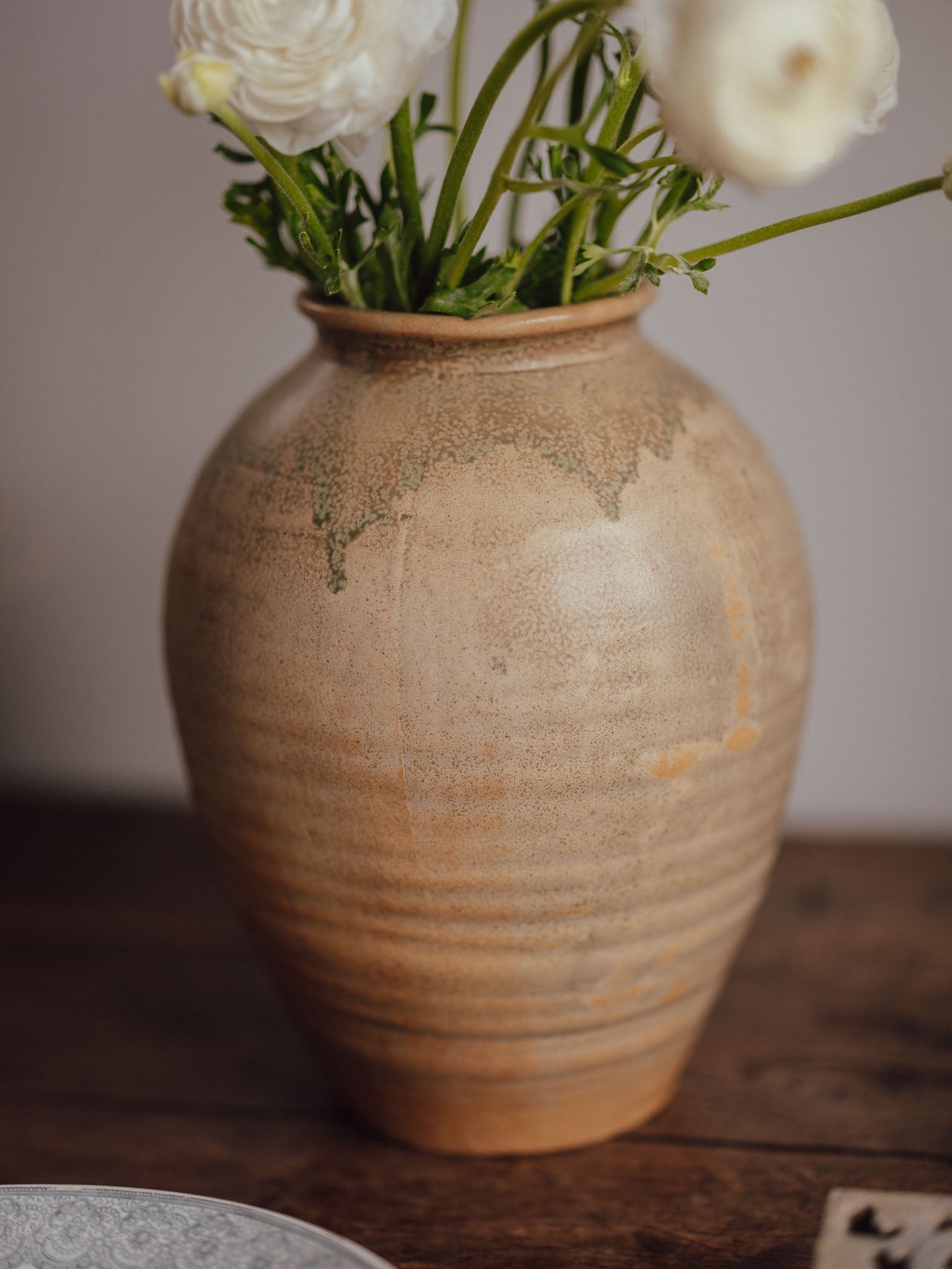 Large Ceramic Thrown Vase – Glazed