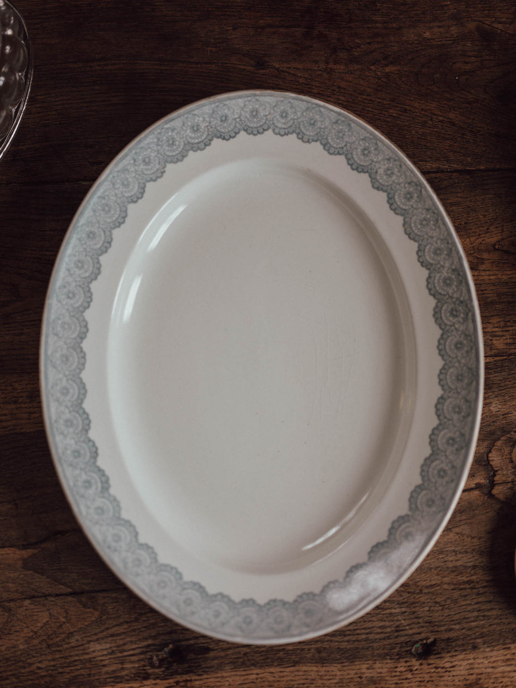 Wedgwood Lace Platter - Pale Blue