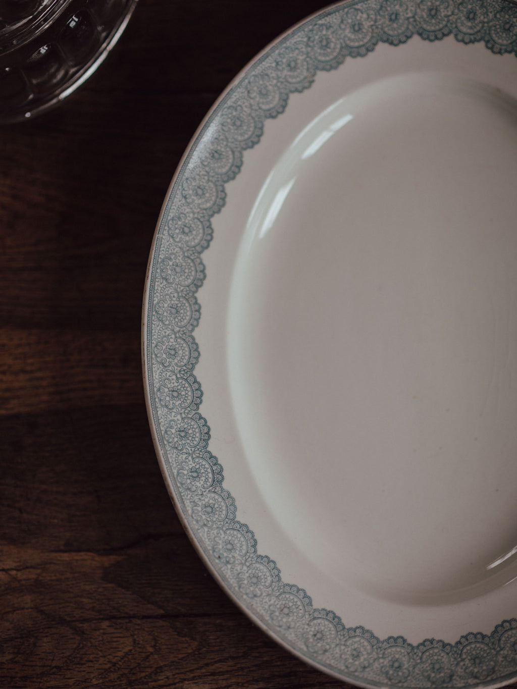 Wedgwood Lace Platter - Pale Blue