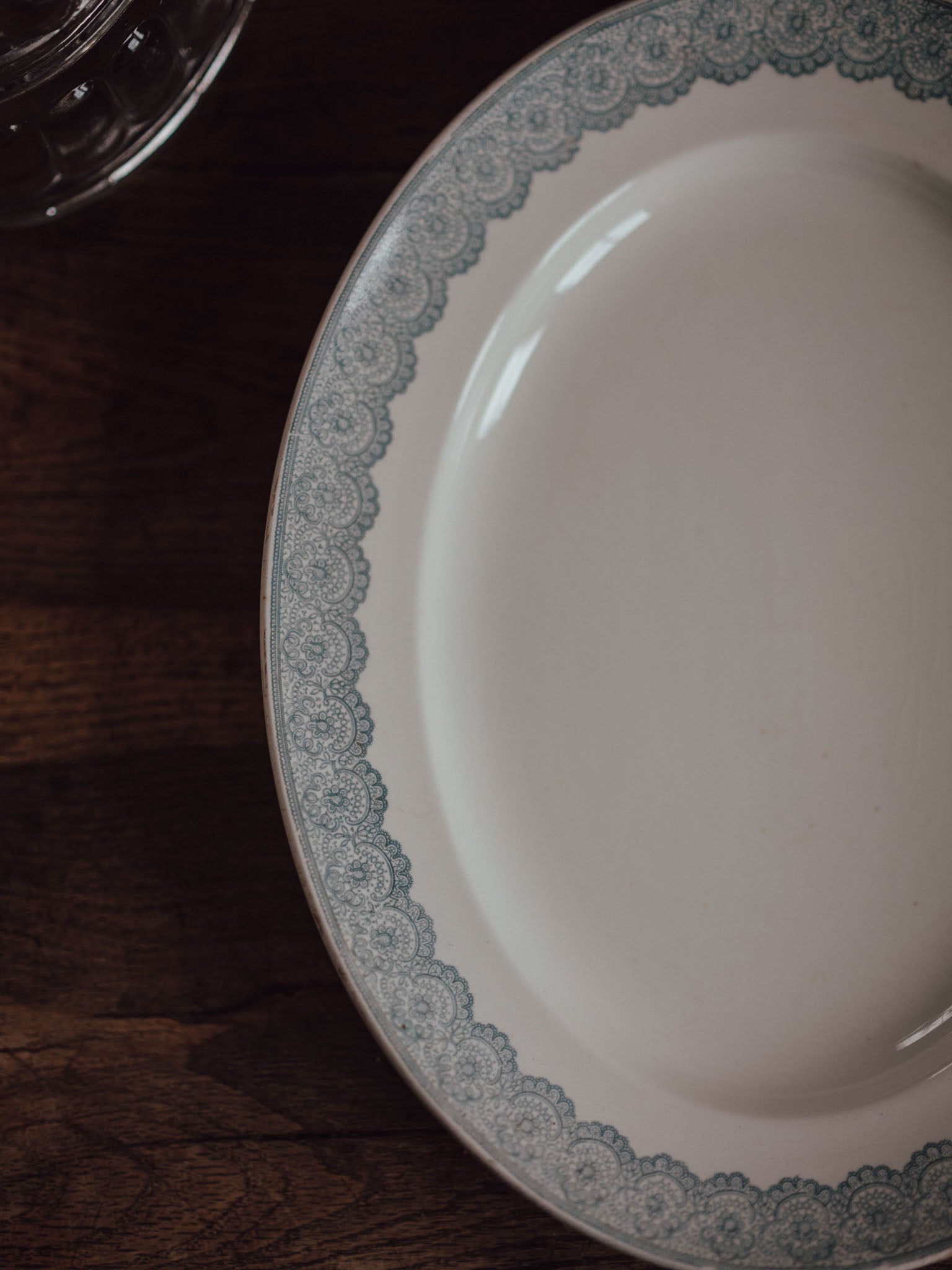 Wedgwood Lace Platter - Pale Blue
