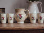 Vintage Ceramic Jug and Four Tumblers