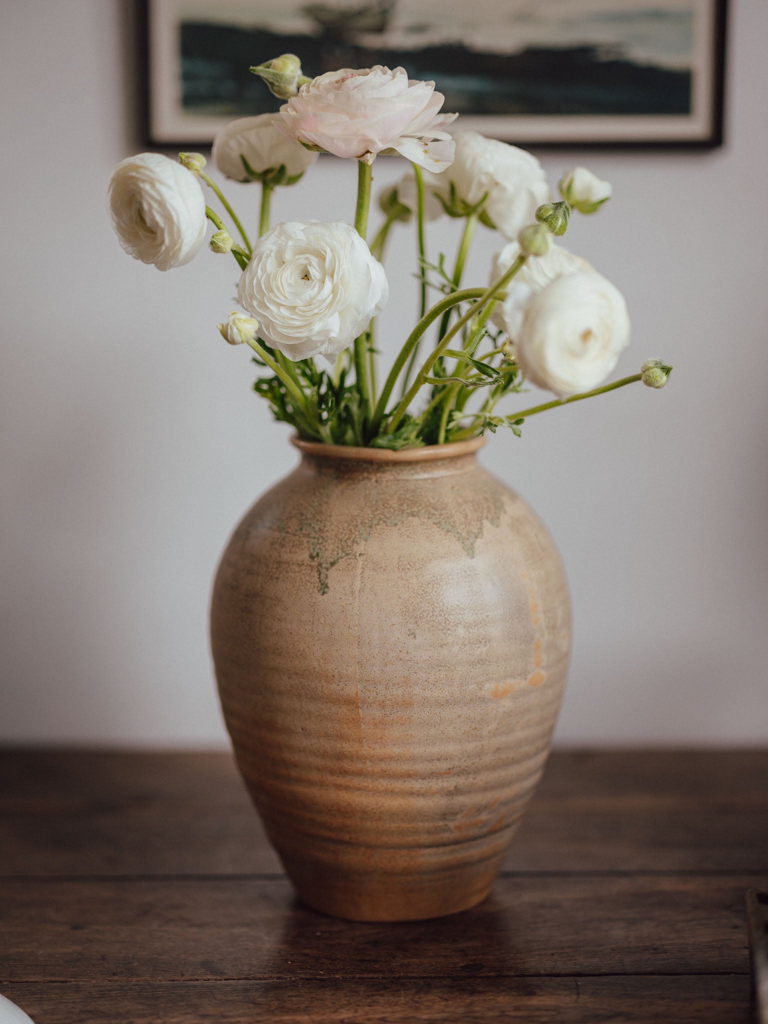 Large Ceramic Thrown Vase – Glazed