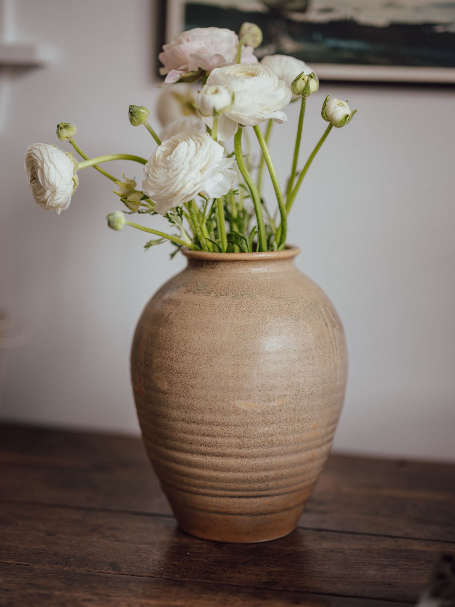 Large Ceramic Thrown Vase – Glazed