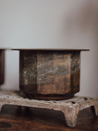 Pair of Patinated Brass Planters