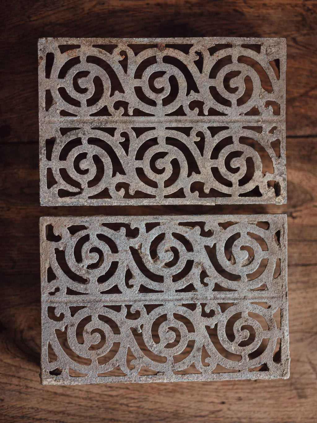 Pair of Antique Cast Iron Plant Stands