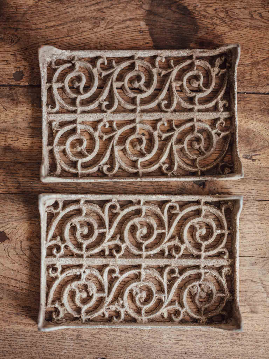 Pair of Antique Cast Iron Plant Stands