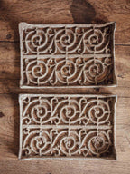 Pair of Antique Cast Iron Plant Stands