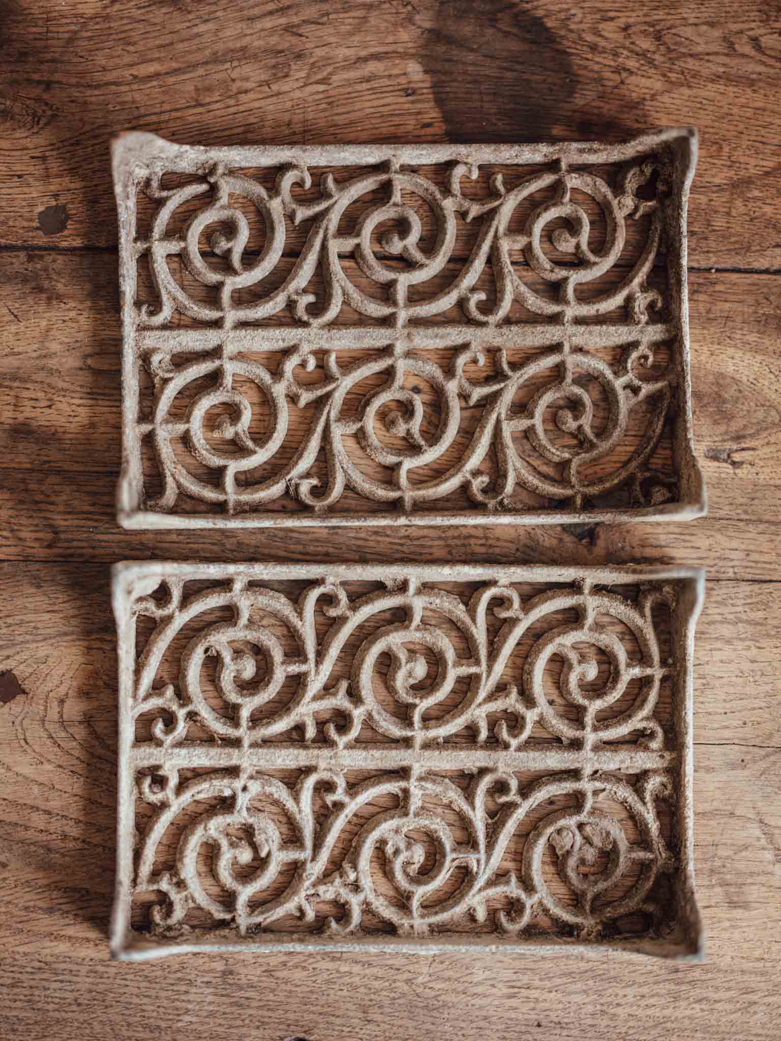 Pair of Antique Cast Iron Plant Stands