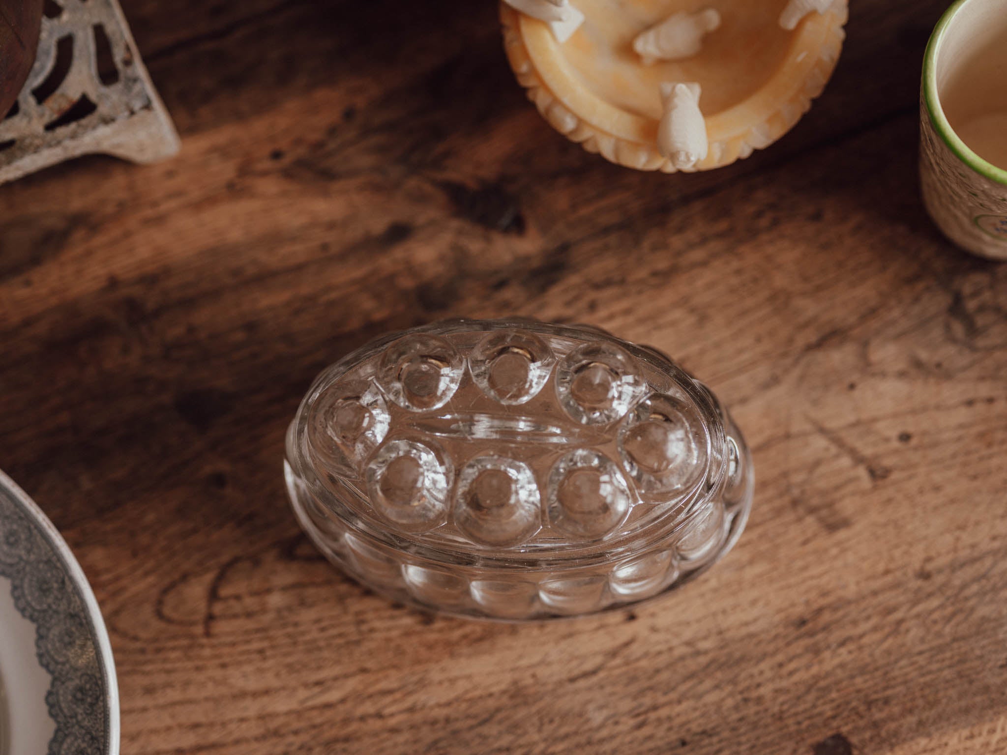 Vintage Glass Jelly Mould