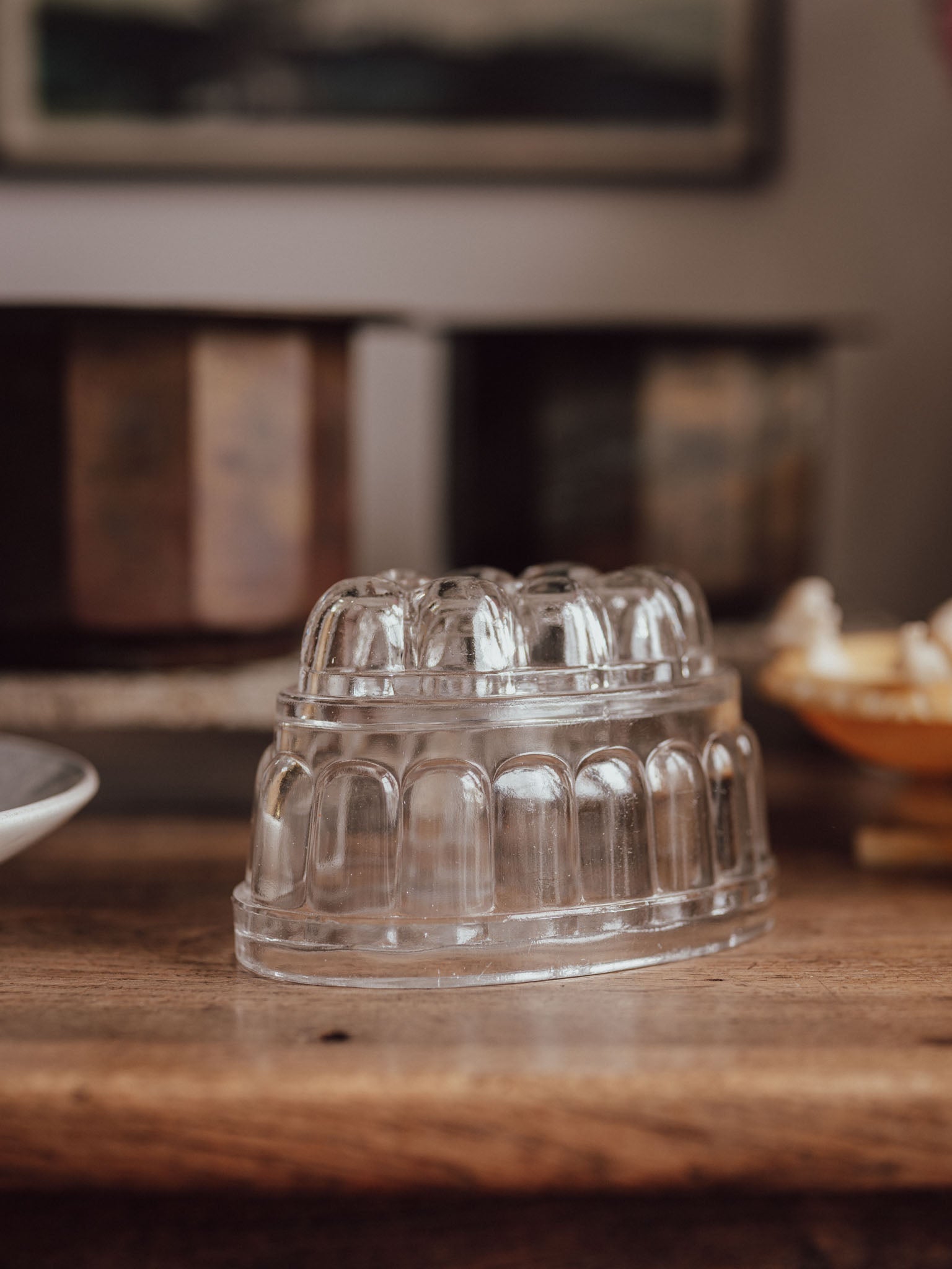 Vintage Glass Jelly Mould