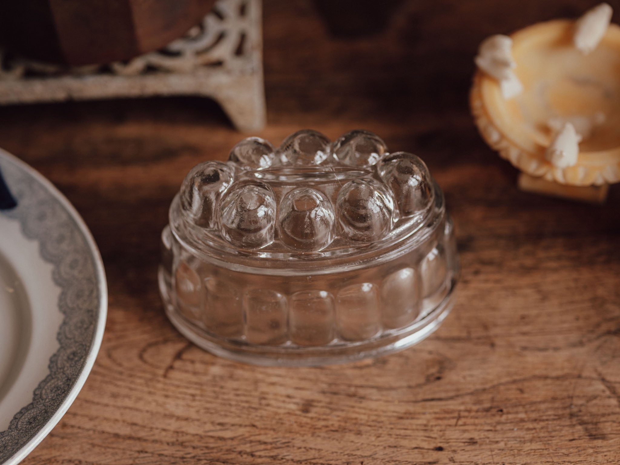 Vintage Glass Jelly Mould