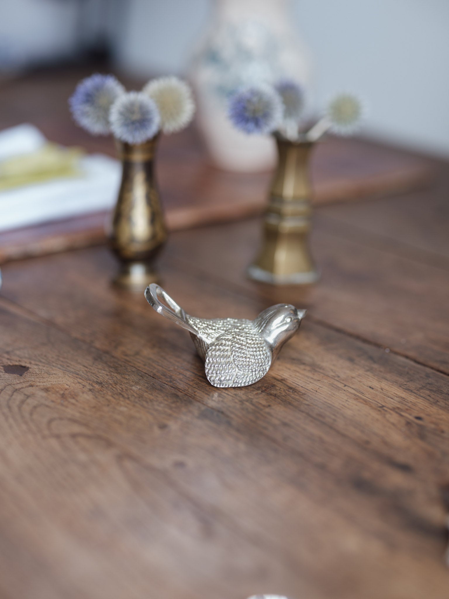 Mid-century metal bird bottle opener