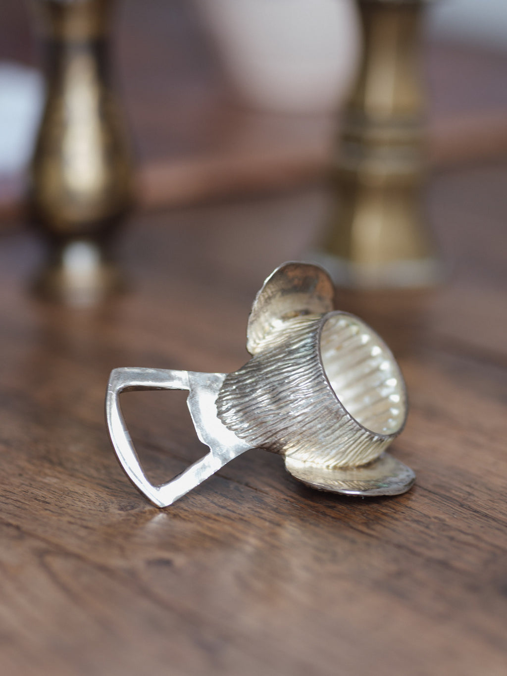 Mid-century metal bird bottle opener