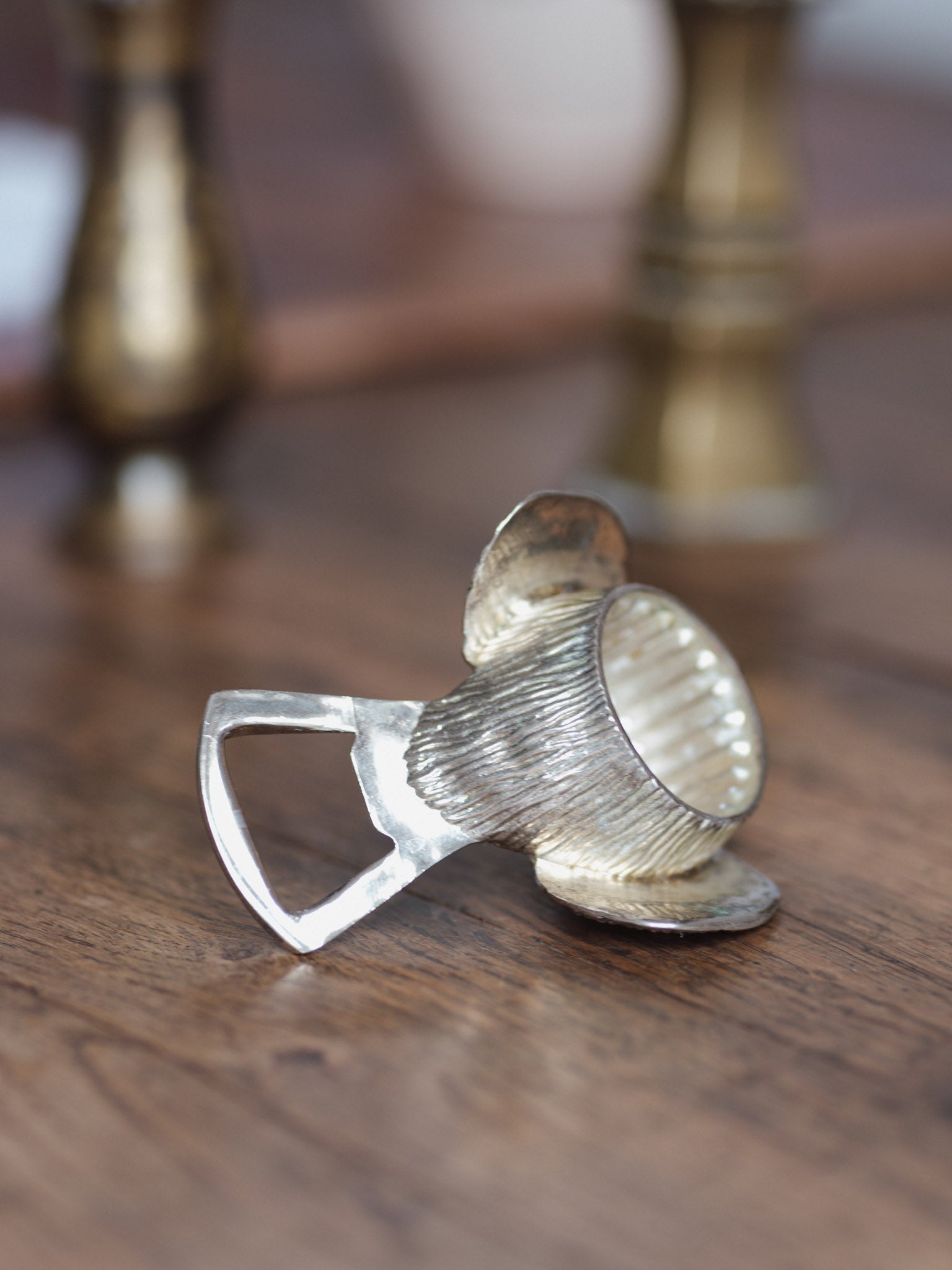 Mid-century metal bird bottle opener