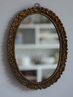 Vintage mirror with shell relief