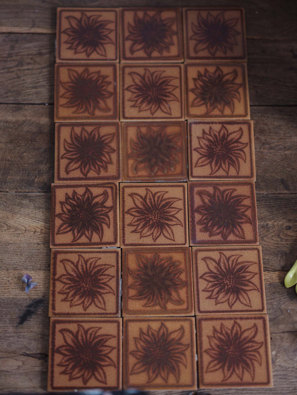 Temuka tiles - set of 18