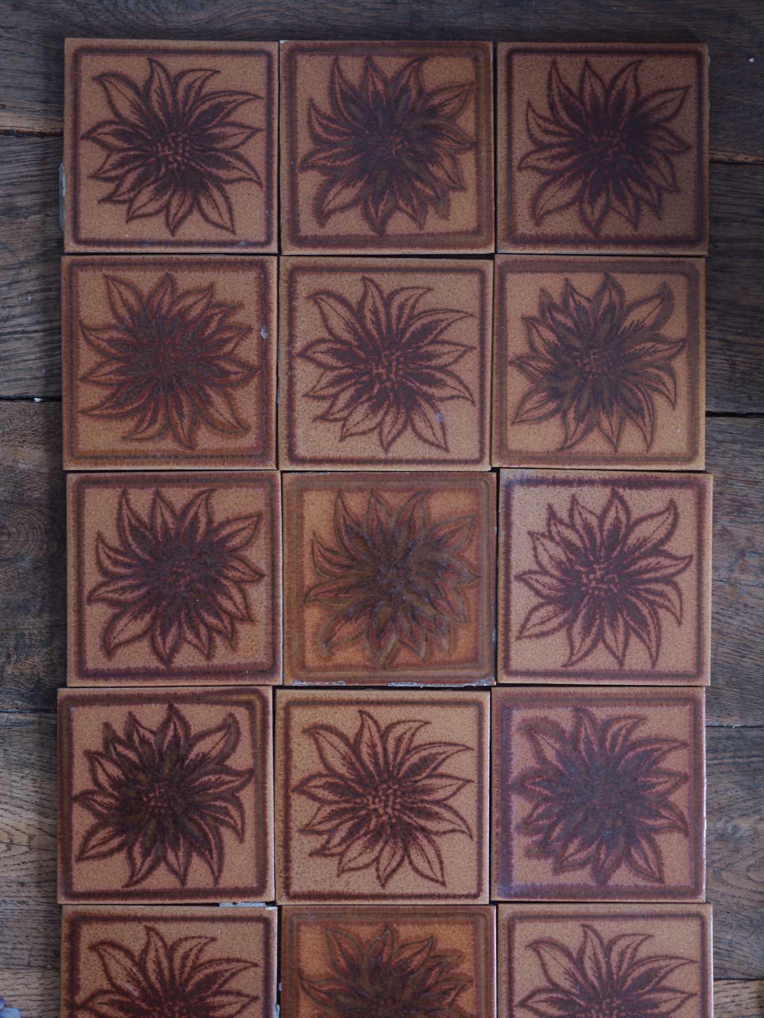 Temuka tiles - set of 18
