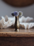 Small vintage brass vase