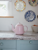 Pink Enamel Vintage Teapot