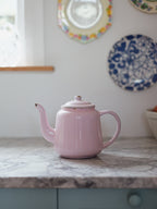 Pink Enamel Vintage Teapot