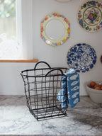 Black Vintage Wire Basket