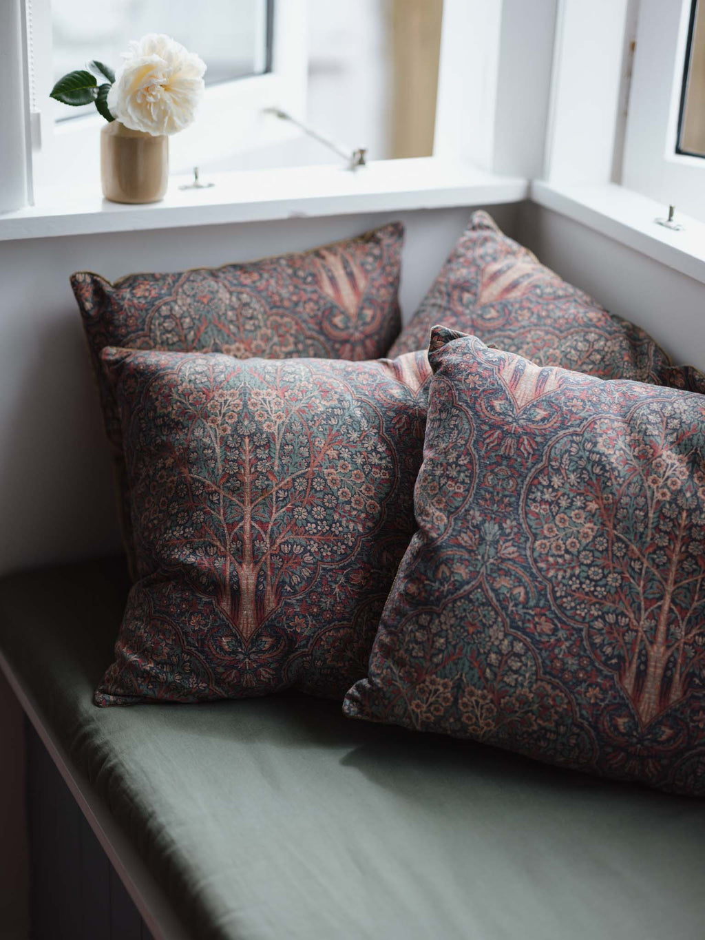 Sanderson “Isfahan” Linen Throw Cushions
