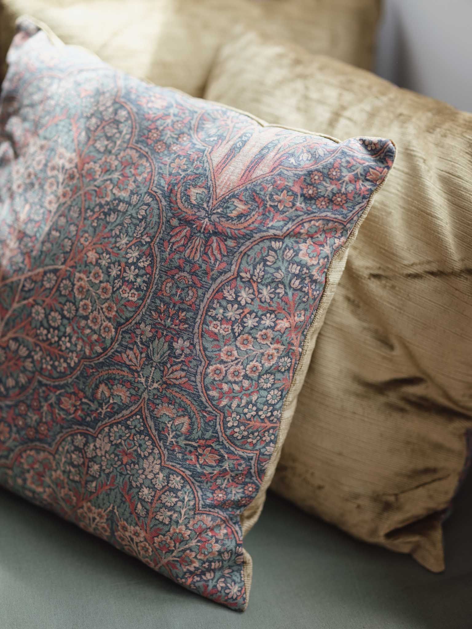 Sanderson “Isfahan” Linen Throw Cushions