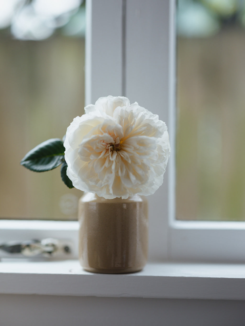 Antique Stoneware Bud Vase