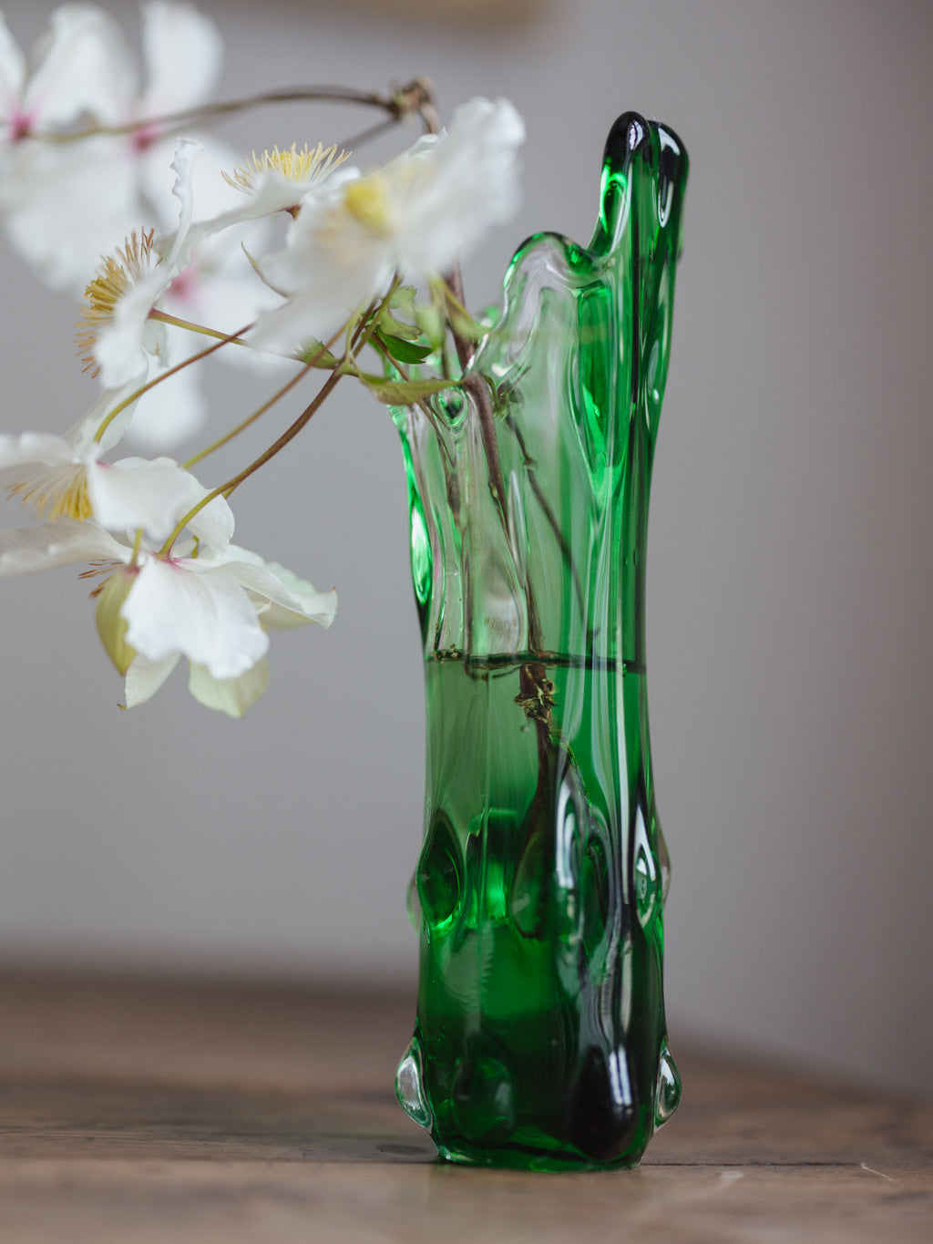 Czech hand blown vase