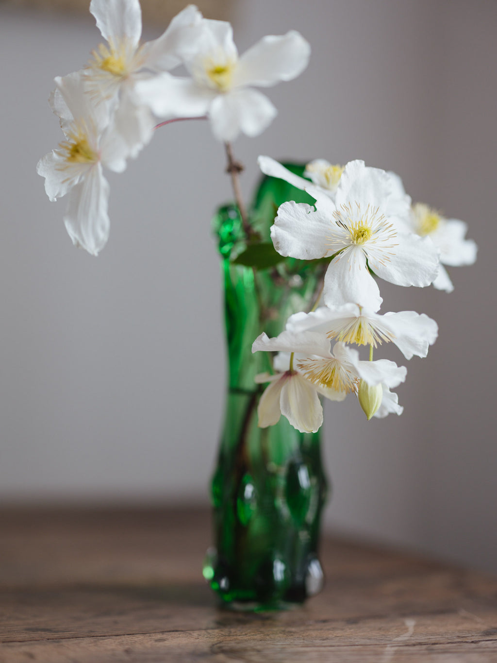 Czech hand blown vase