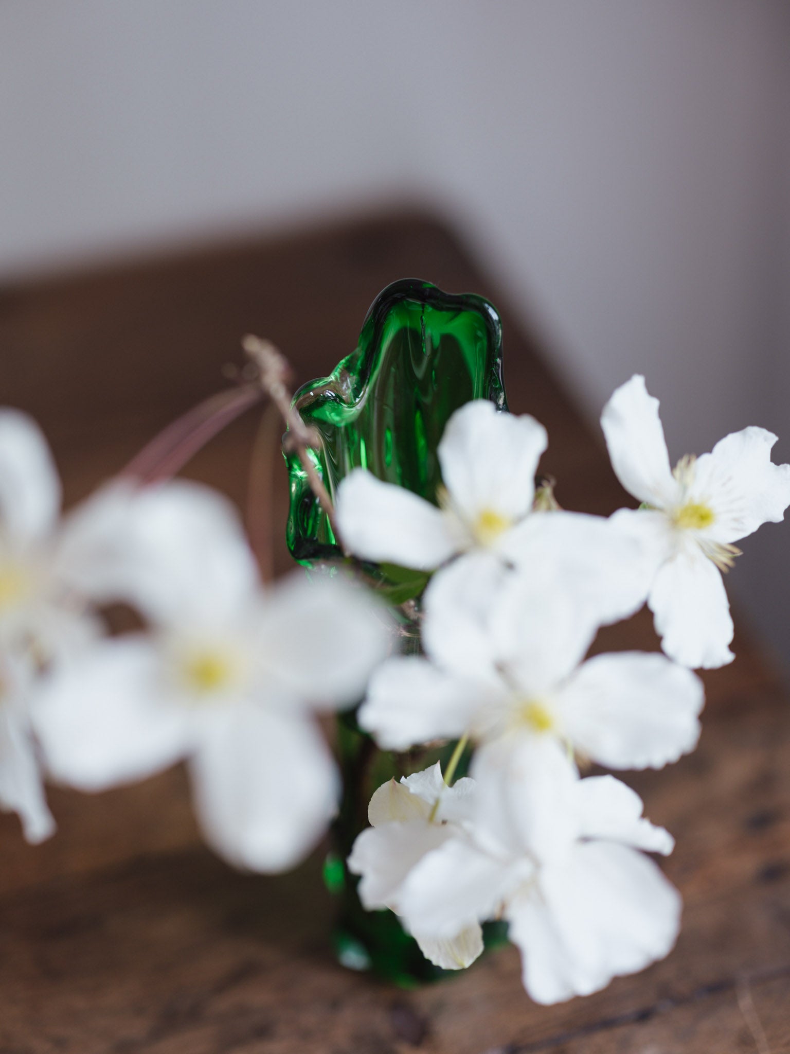 Czech hand blown vase