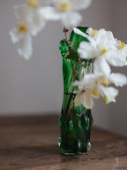 Czech hand blown vase