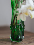 Czech hand blown vase