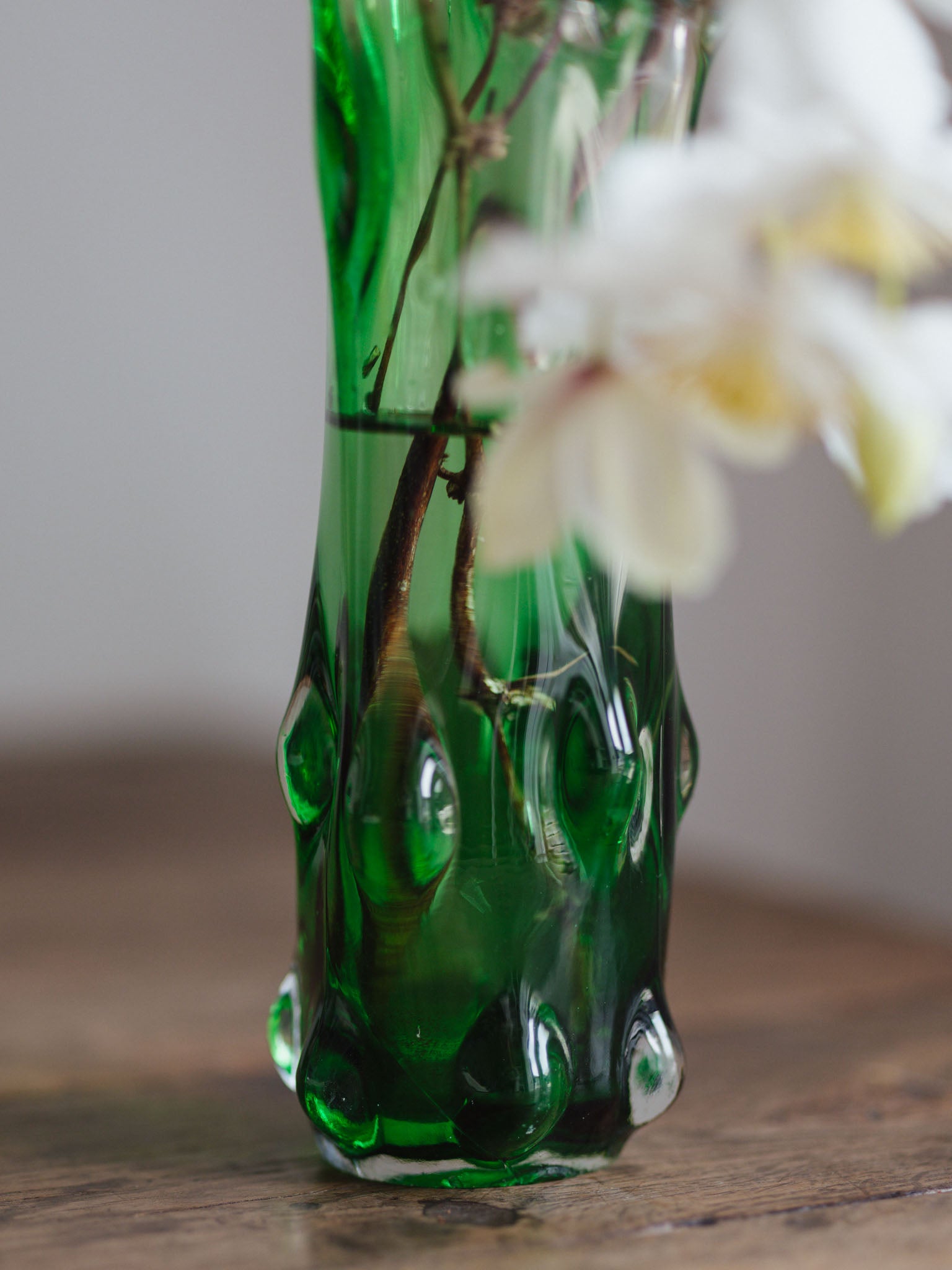 Czech hand blown vase