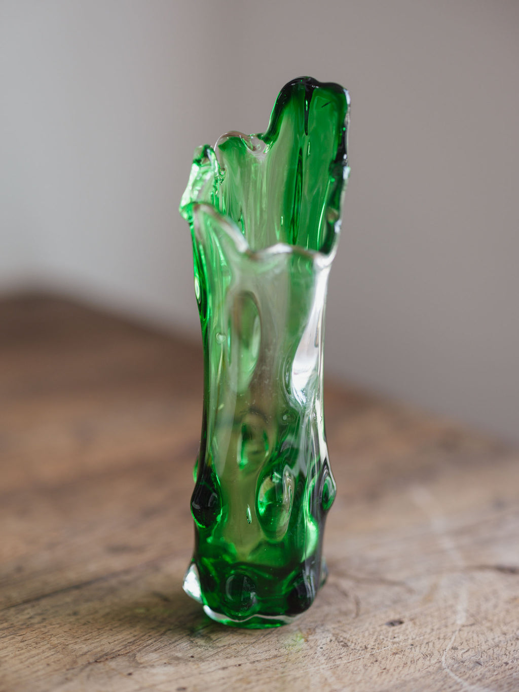 Czech hand blown vase